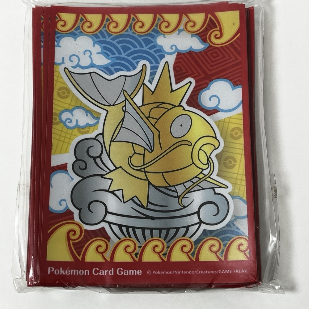 Pokemon Center Nagoya Shiny Magikarp Gold Deck Sleeves 64ct Japan Exclusive